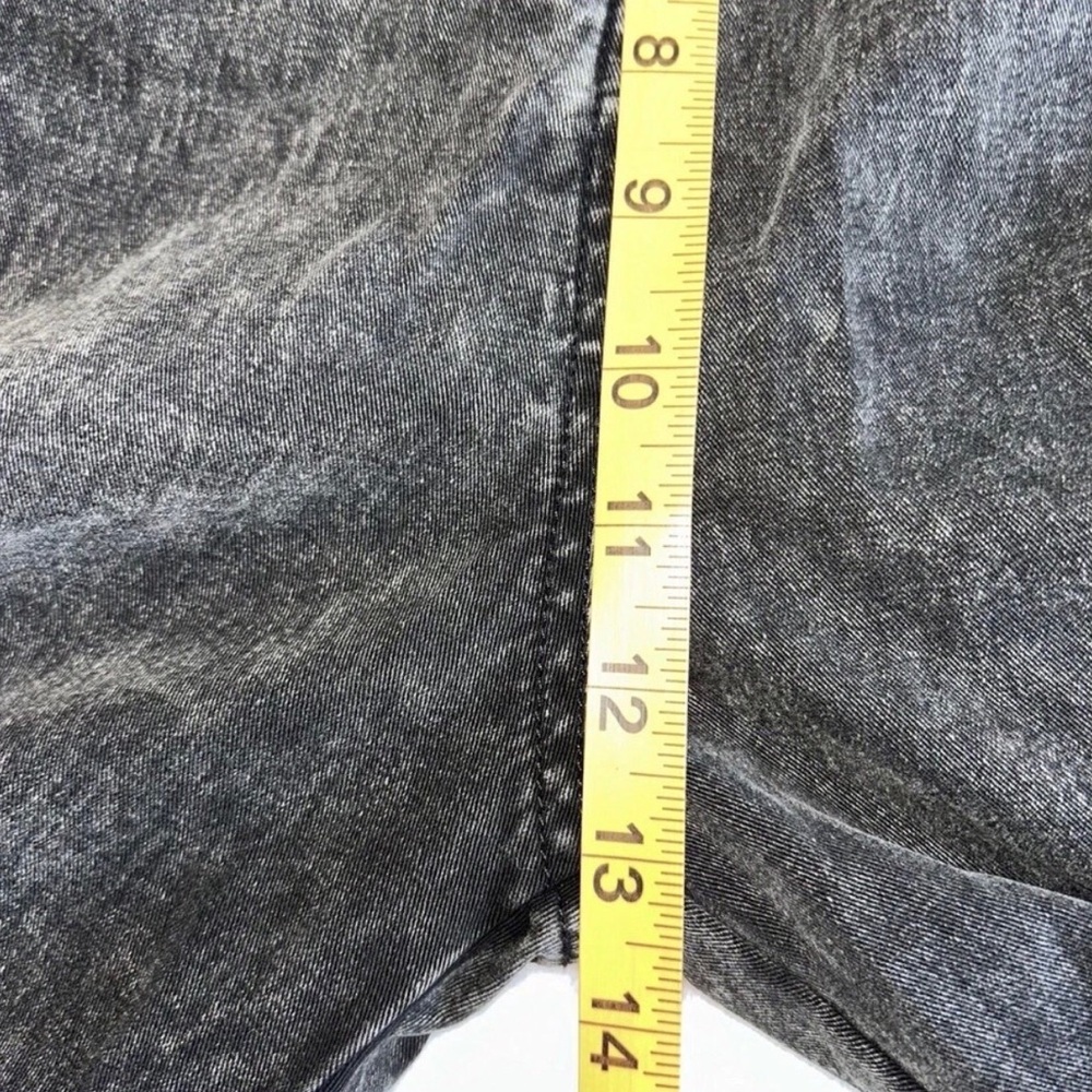 NWT Entro Black Mineral Wash Jumpsuit Short Sleeve Cotton Utility Boho Small - Picture 9 of 11